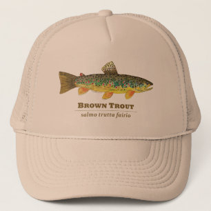 Casquette Ichthyologie latine de la truite Brown