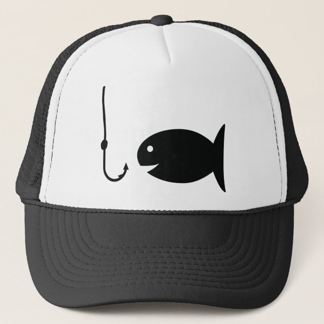 Casquette icône de pêche (Devant)