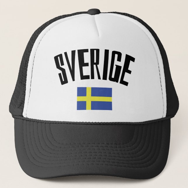 Casquette icône du drapeau suédois (Devant)