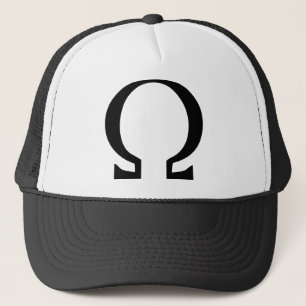 Casquette icône oméga noire