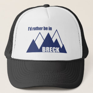 Casquette I'd Rather Be In Breckenridge Colorado Mountain
