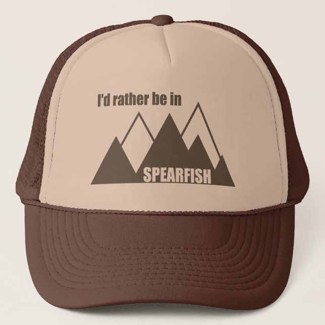 Casquette I'd Rather Be In Spearfish South Dakota Mountain (Devant)