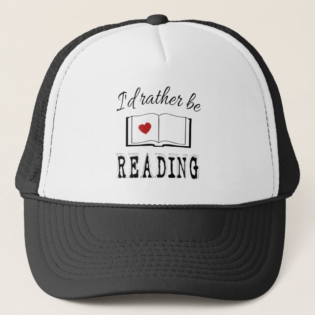 Casquette I'd rather be reading (Devant)