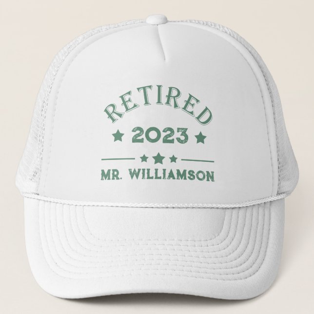 Casquette Idée cadeau de retraite personnalisée (Devant)