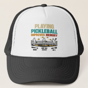 Casquette Idée cadeau drôle : jouer au pickleball améliore l
