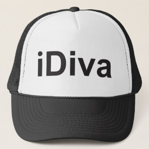 Casquette iDiva pas iPhone ou iPad amusant avec humour diva