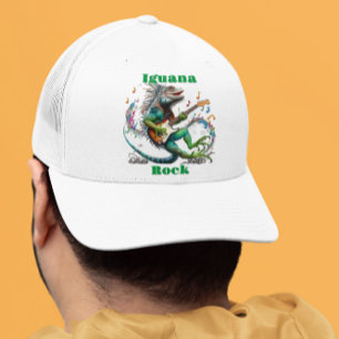 Casquette Iguana Rockstar dans une musique colorée éclate