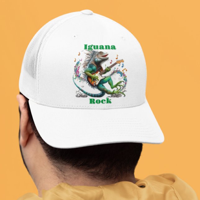 Casquette Iguana Rockstar dans une musique colorée éclate (Créateur téléchargé)