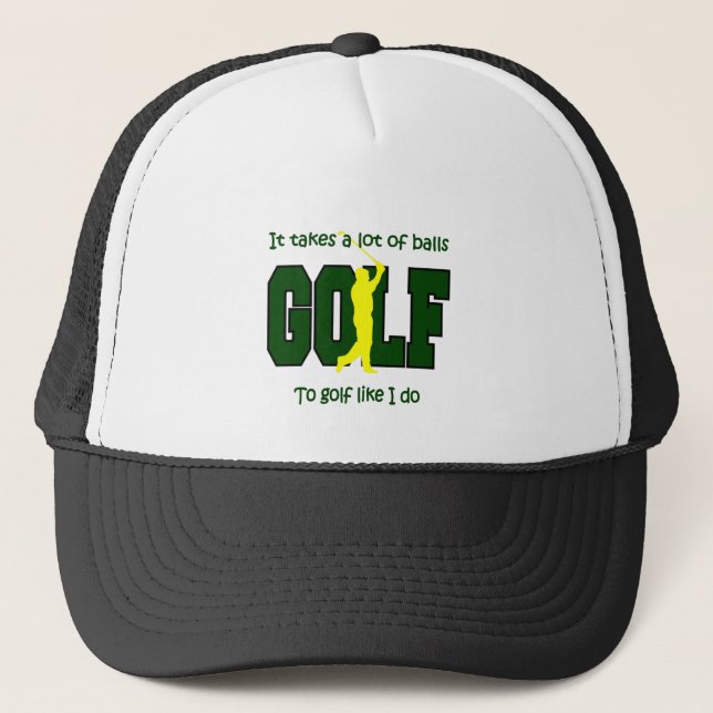 Casquette Il faut beaucoup de balles au golf comme moi (Devant)