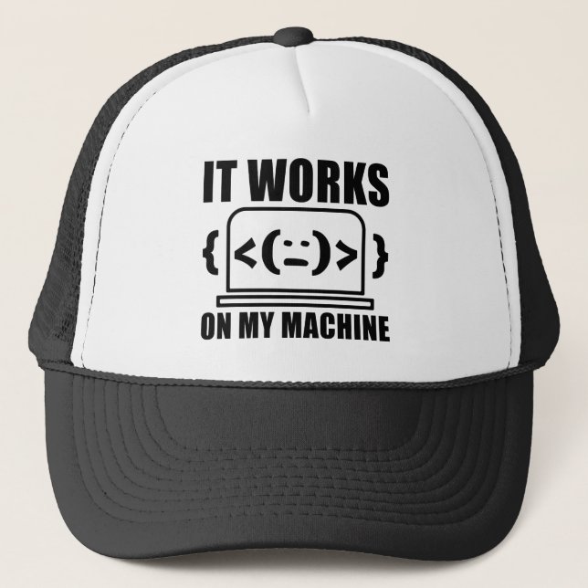 Casquette Il fonctionne sur ma machine drôle Coder et progra (Devant)