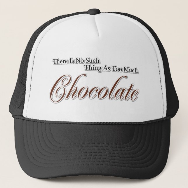 Casquette Il n'y a pas de chocolat trop ! (Devant)