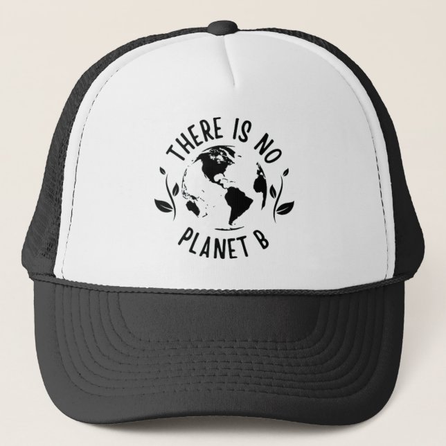 Casquette Il n'y a pas de planète B Environnement terrestre (Devant)