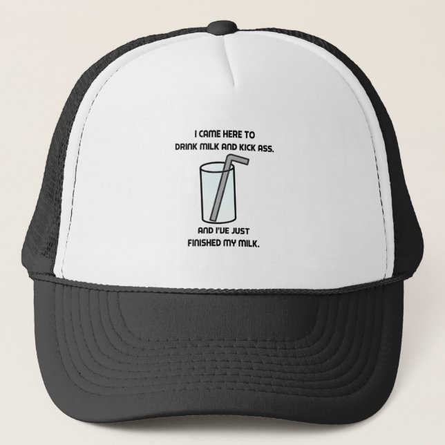 Casquette IL serrent le lait de boissons (Devant)