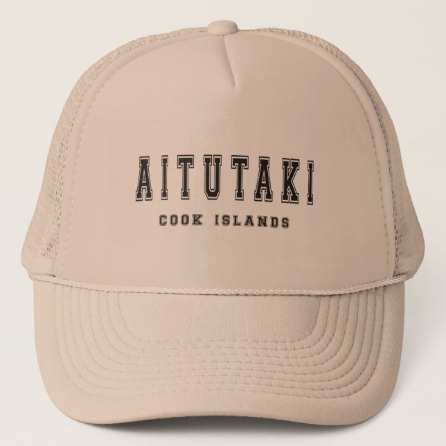 Casquette Îles Cook d'Aitutaki (Devant)