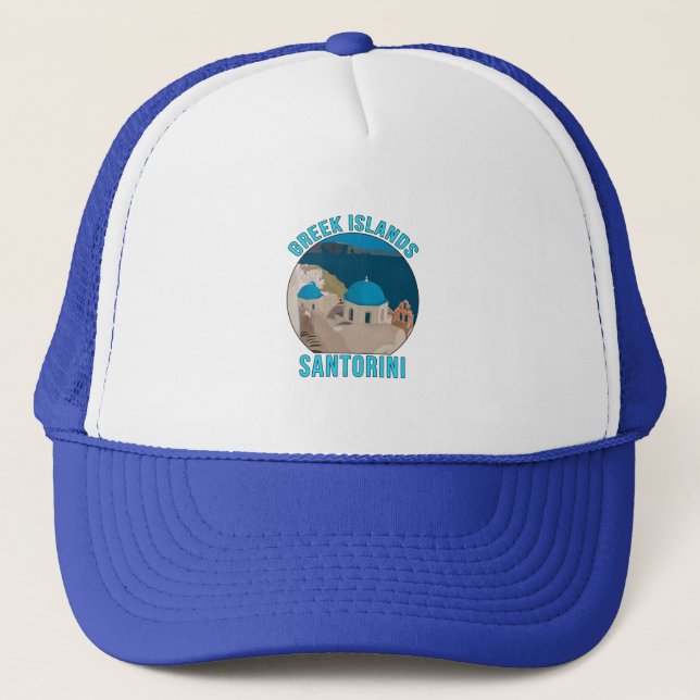 Casquette Iles grecques Santorin (Devant)