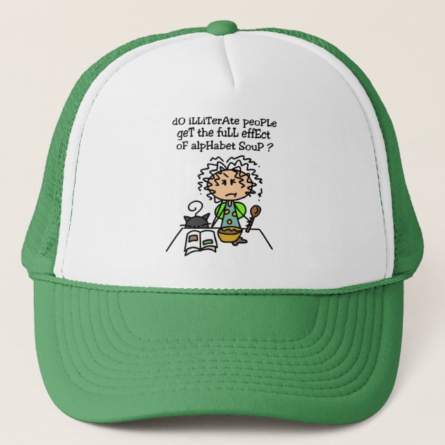 Casquette Illettrer l'Humour populaire (Devant)