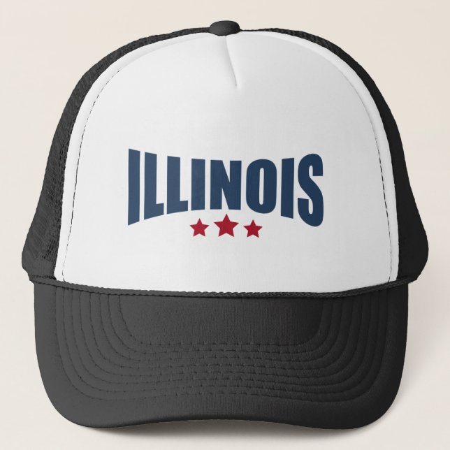 Casquette Illinois Trois Étoiles Design (Devant)