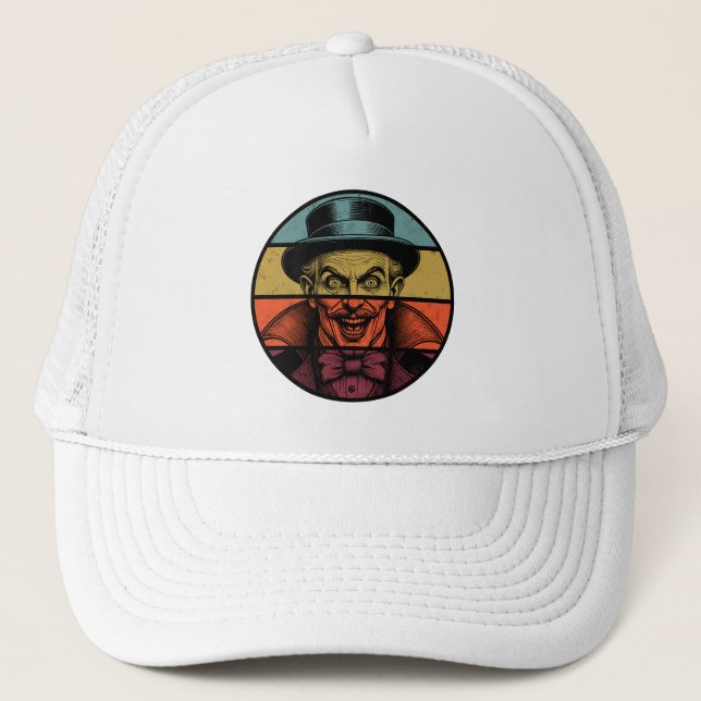 Casquette Illusionniste du visage râpé (Devant)