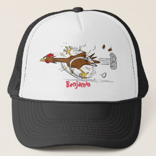 Casquette Illustration amusante de poulet cool