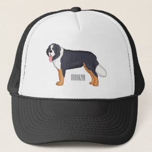 Casquette Illustration bernoise d'un chien de montagne