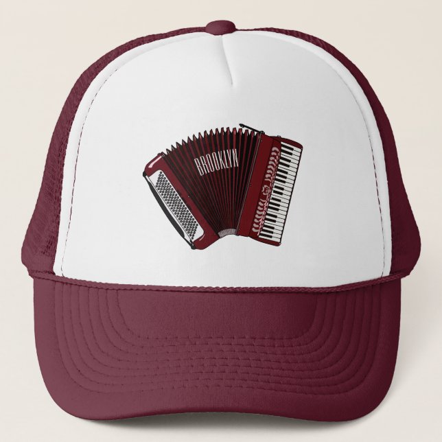 Casquette Illustration d'accordion (Devant)