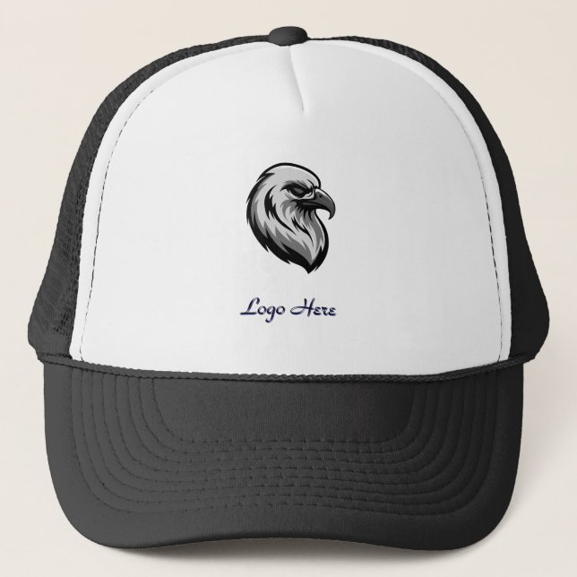 Casquette Illustration d'Aigle Sharp avec Marque Éditable (Devant)