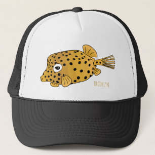 Casquette Illustration de boxfish jaune