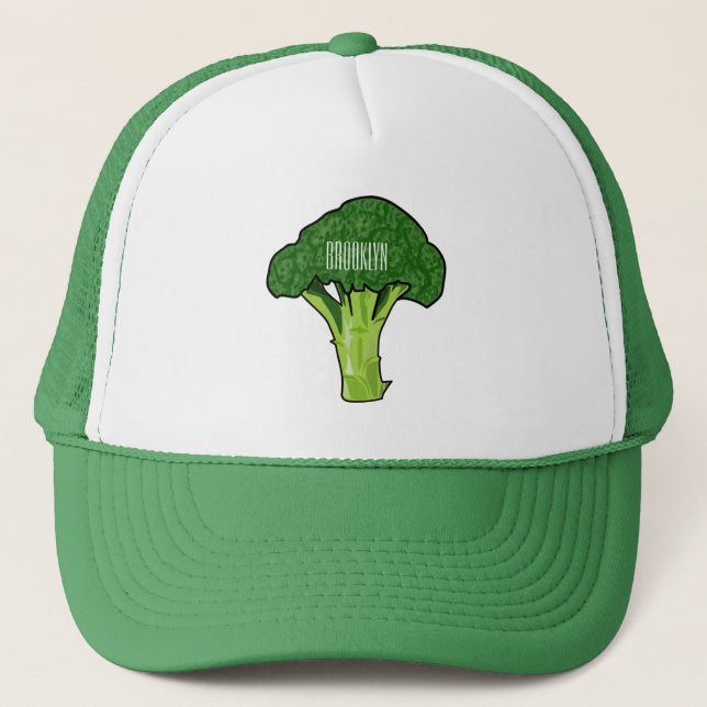 Casquette Illustration de Broccoli (Devant)