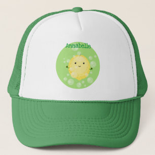 Casquette Illustration de bulles de caricatures de citron mo