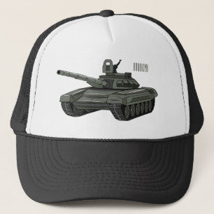 Casquette Illustration de caricature de réservoir