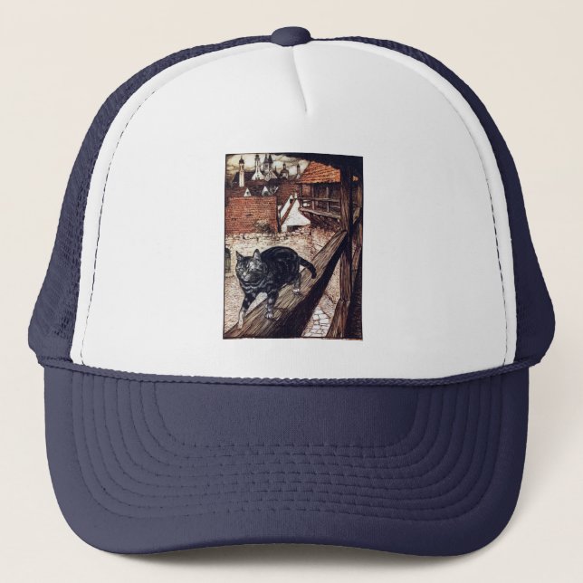Casquette Illustration de Castle Cat Rackham (Devant)