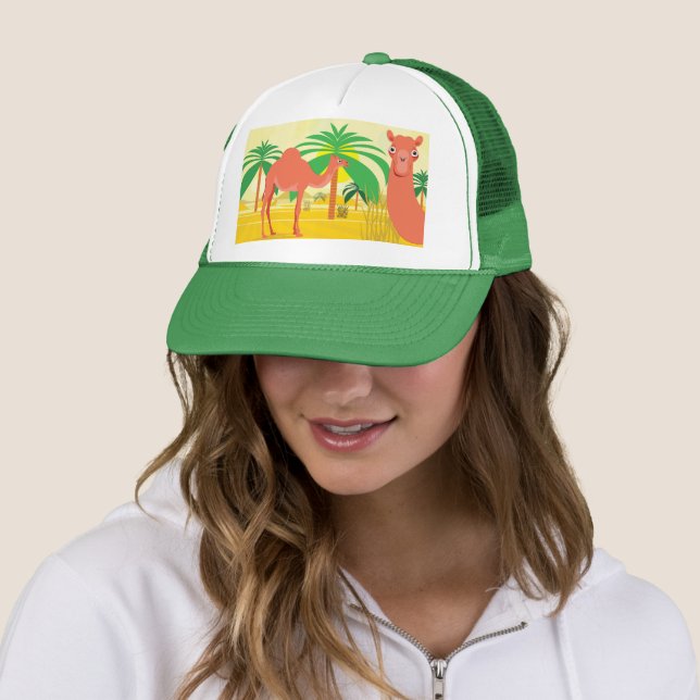 Casquette Illustration de chameaux (En situation)