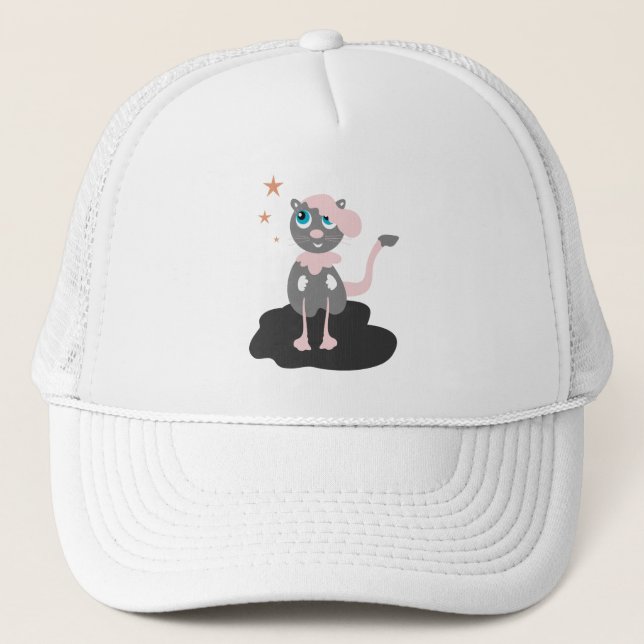 Casquette Illustration de chat pour enfants, mignon kitty de (Devant)
