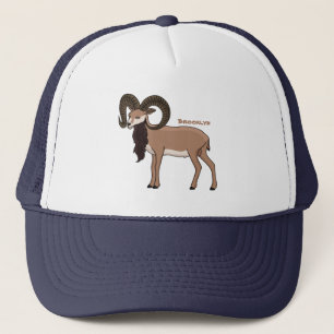 Casquette Illustration de chèvre de Mouflon