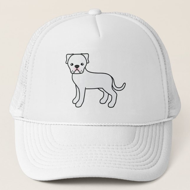 Casquette Illustration de chien de bande dessinée American B (Devant)