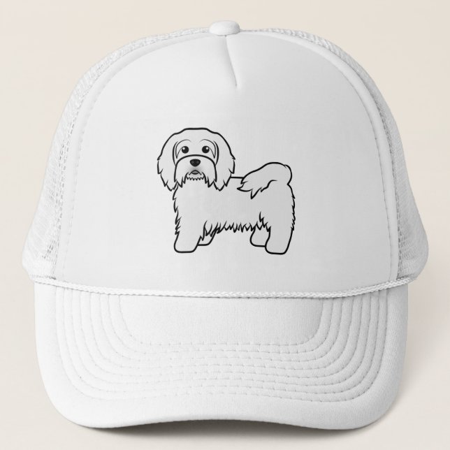 Casquette Illustration de chien de dessin animé mignon Havan (Devant)