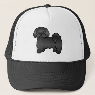 Casquette Illustration de chien de dessin animé mignon Lhasa