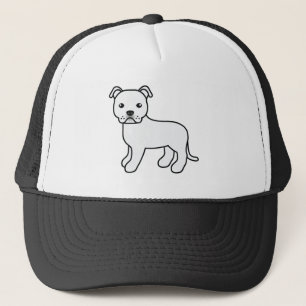 Casquette Illustration de chien Staffordshire Bull Terrier b