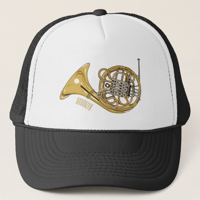 Casquette Illustration de corne française (Devant)