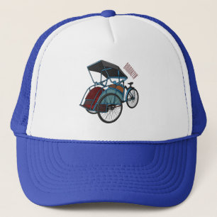 Casquette Illustration de cyclo-pousse