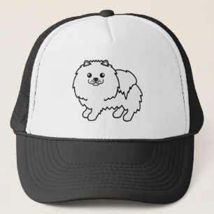 Casquette Illustration de dessin animé de chien jouet Poméra