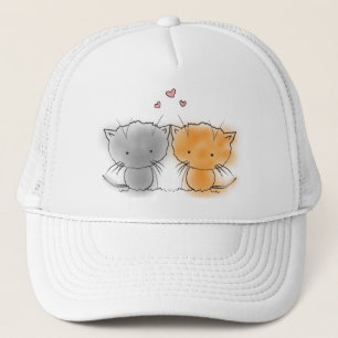 Casquette Illustration de deux petits chatons