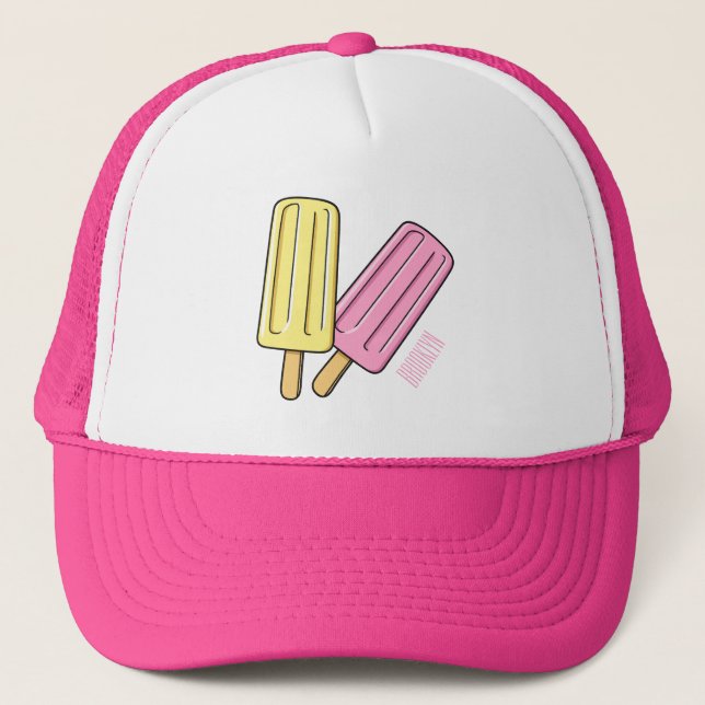 Casquette Illustration de Ice pop (Devant)