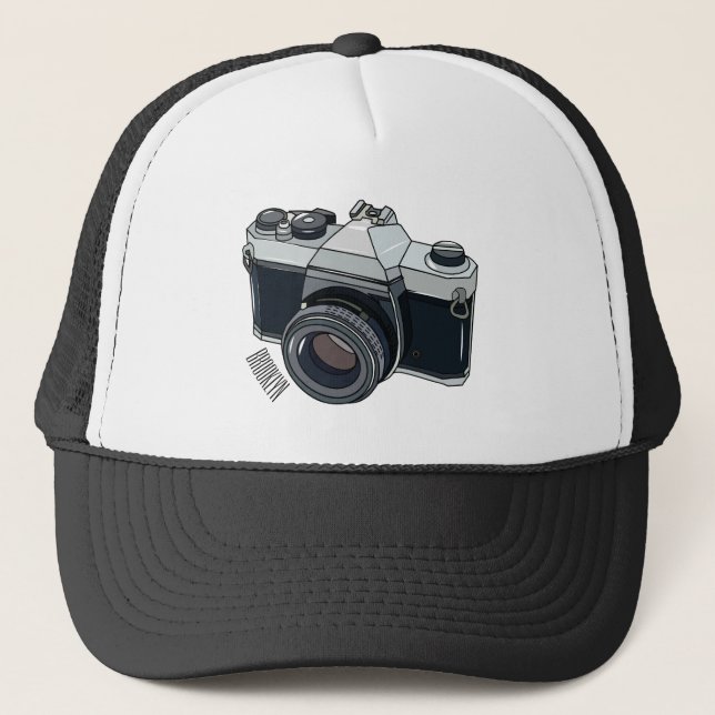 Casquette Illustration de la caméra (Devant)