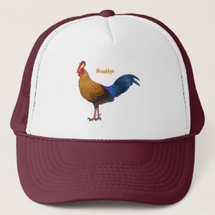 Casquette Illustration de la caricature d'oiseaux de jungle 