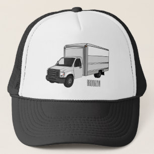 Casquette Illustration de la caricature du camion-boîte