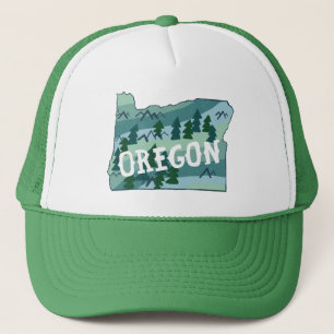 Casquette Illustration de la carte de l'État de l'Oregon