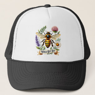 Casquette Illustration de la Journée mondiale des abeilles a