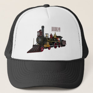Casquette Illustration de la locomotive à vapeur