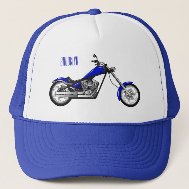 Casquette Illustration de la moto à hélico (Devant)